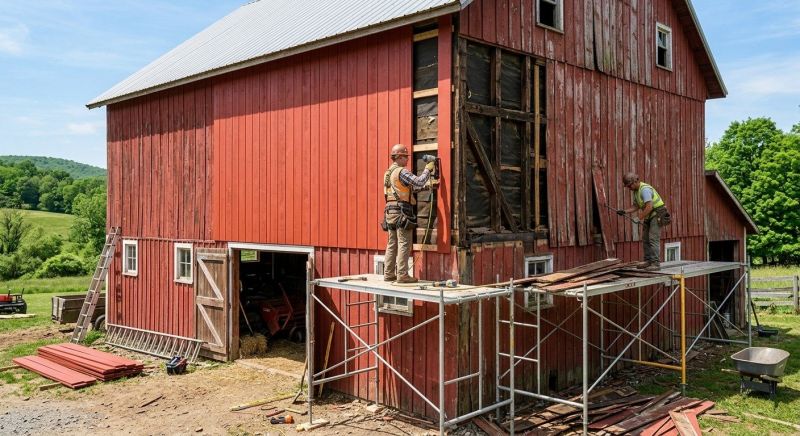 Barn Siding Replacement in East Ellijay, GA