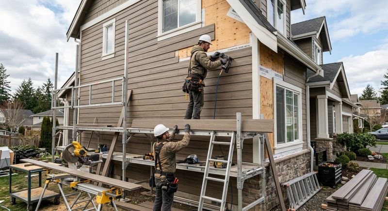 Faux Wood Siding Installation in East Ellijay, GA