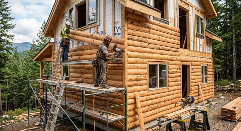 Log Siding Installation in Blue Ridge, GA