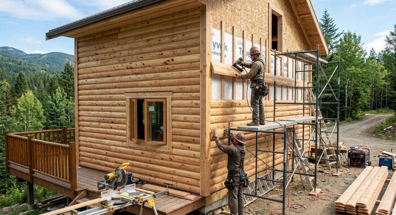 Log Siding Installation in Fairmount, GA
