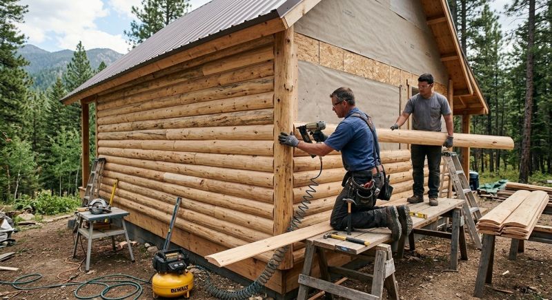 Log Siding Installation in Murray County, GA
