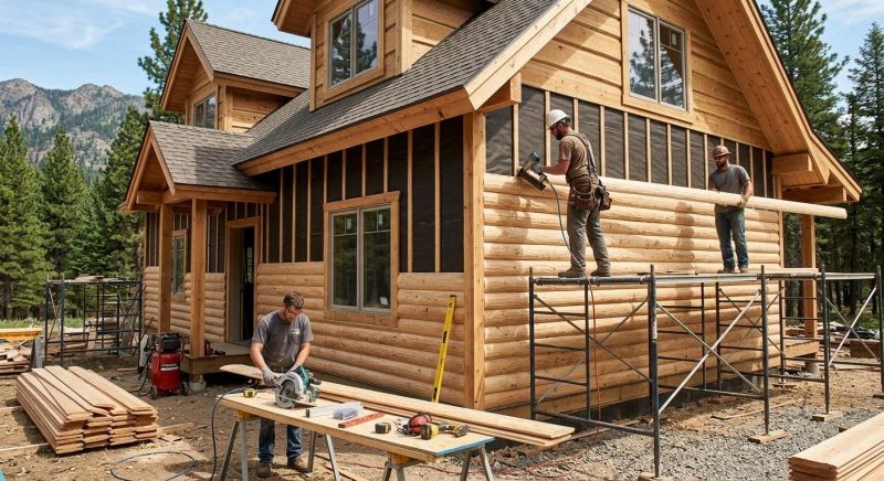 Log Siding Installation in Suches, GA