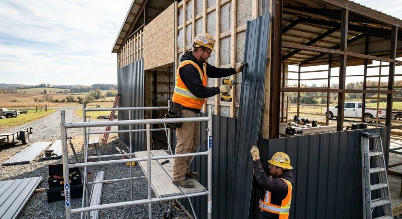Metal Barn Siding Installation in Ellijay, GA