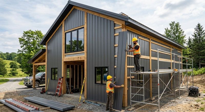 Metal Barn Siding Installation in Ellijay, GA