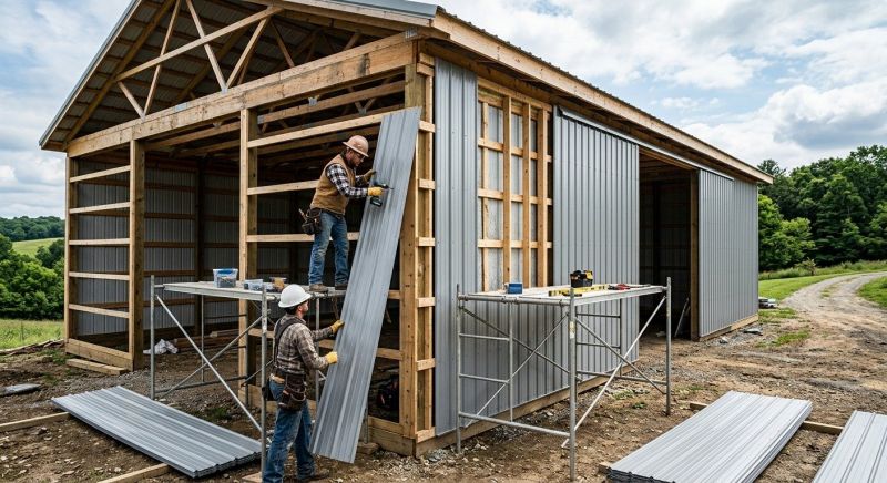 Metal Barn Siding Installation in Ellijay, GA