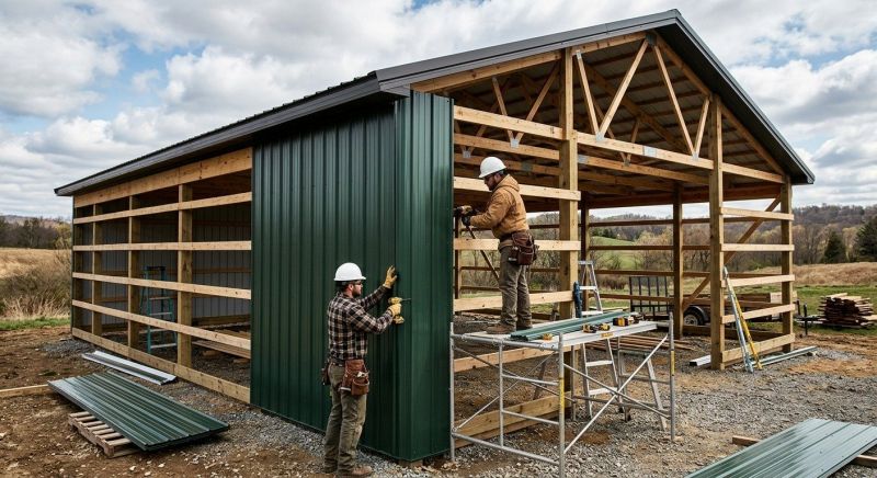 Pole Barn Siding Installation in Ellijay, GA